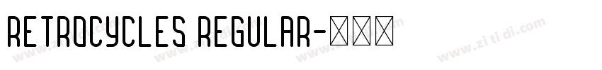 Retrocycles Regular字体转换